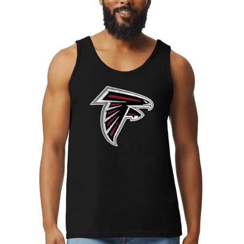 Image of Hybrid Sports NFL - Distressed Team Logo - Officially Licensed Men's Football Fan Tank Top
