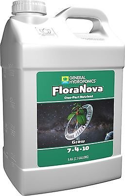 General Hydroponics FloraNova Grow Fertilizer, 2.5 gal