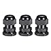 Tool parts PG11 Cable Gland Adjustable Locknut Black for 5mm-10mm Dia Cable Wire 3 Pcs