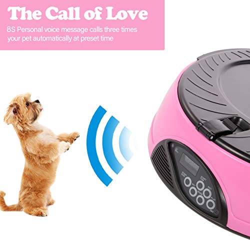 Distributeur automatique programmable 6 repas pour chats et chiens avec rappel vocal - 3