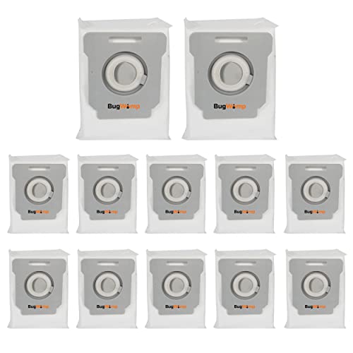 12 Pack Vacuum Replacement Bags | Effective Dust Filtration & Compatible with iRobot Vacuum Bags & Roomba Vacuum Bags I, S & J Series | Automatic Dirt Disposal Bags