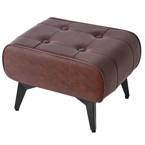 YMYNY Kleiner Fußhocker Leder fußbank Moderne Hocker...