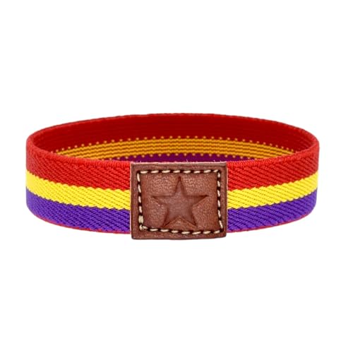 BDM Pulsera de tela con la bandera de la república para hombres y mujeres....