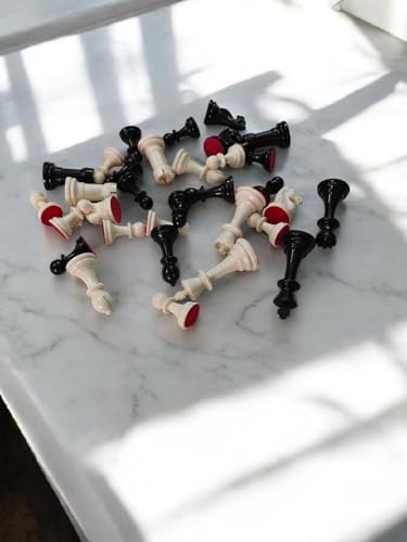 Image of Standard Chess Pieces with Valvat Pouch Which is Having Lock I Printed Valvat Pouch for Chess Pieces I Chess Pieces with Chess Bag only I Standard Tournament Pieces