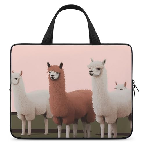Sac ordinateur portable 43,2 cm mignon alpaga sacoche 17 pouces