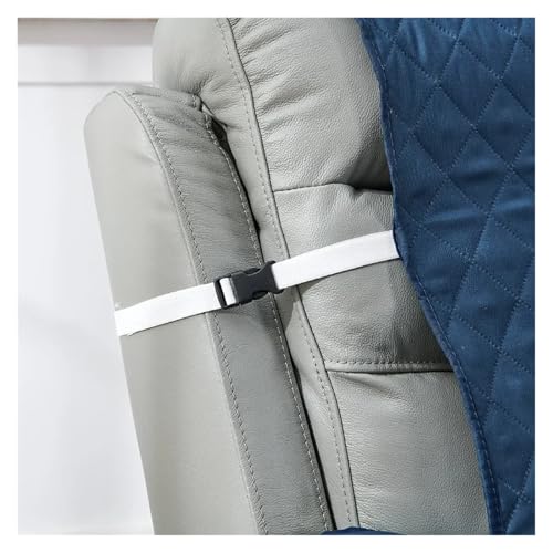 HYFEUOKF Funda de sofá reclinable acolchada en color gris 8