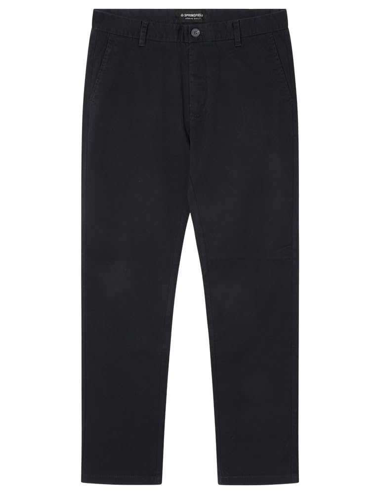Springfield Pantalón Chino Slim Structure - Pantalón Chino Vestir Comfort Slim fit Hombre