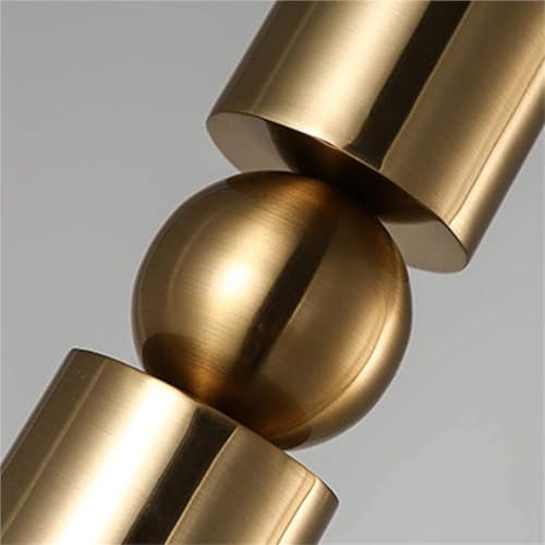 Lámpara colgante dorada para iluminar y decorar dormitorios 6