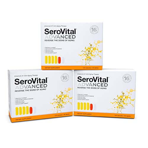 SeroVital Advanced for Women - Anti Aging Supplements - Renewal Supplements for Women - Supplement for Skin - Immunity Support - HGH Boosting Dietary Supplement for Women (3-Pack)