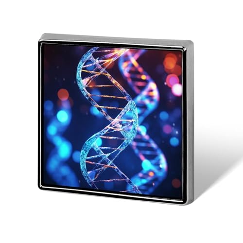 Square Lapel Pins Square Brooceh Badge for Backpacks Or LapelsDNA Genetic Helix Lapel Accessory