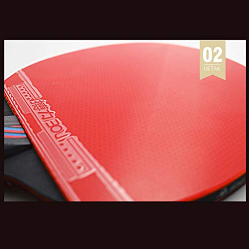 FAVOMOTO Conjunto de Raquete de Tênis de Mesa de 2 Peças Pong Pong Com 3 Bolas de Tênis de Mesa Esto