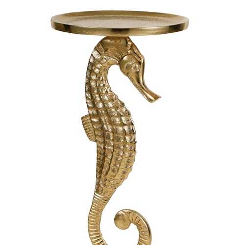 Image of Metal Brings Coastal Glam Side Table for Living Room Bedroom Home Decor Coffee Table Bedside Table and End Table