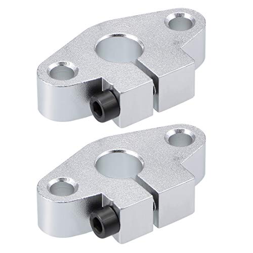 Uxcell 10Mm Shaft Support Shf10 Flange Mount Linear Motion Slide Rail Guide Blocks For Cnc 3D Printer (Pack Of 2) #TOP23