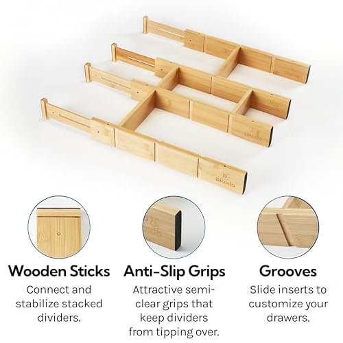 Blaxio Drawer Dividers Set of 4 with Inserts by Blaxio - Image 5