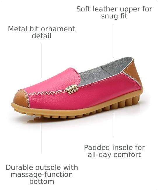 Image of VenusCelia Women's Walking on Clouds Flat Loafer