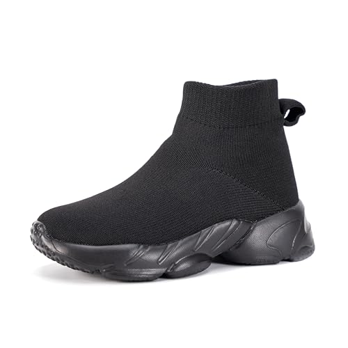 Baskets décontractées pour enfants chaussettes tricotées chaussures de marche