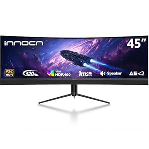 45 Inch 5K2K 5120 x 1440p 120Hz Ultrawide Curved Gaming Monitor, R1500, HDR...