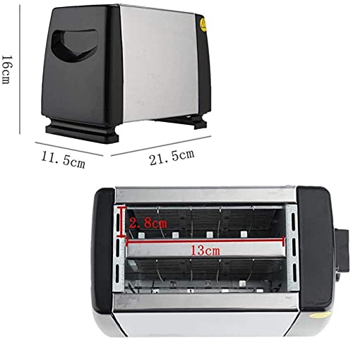HYLK Beruf Toaster, Automatischer Haushaltsbrottoaster BackenFrühstücksmaschine Edelstahl 2 Scheiben Slotsbread Maker… – Bild 3