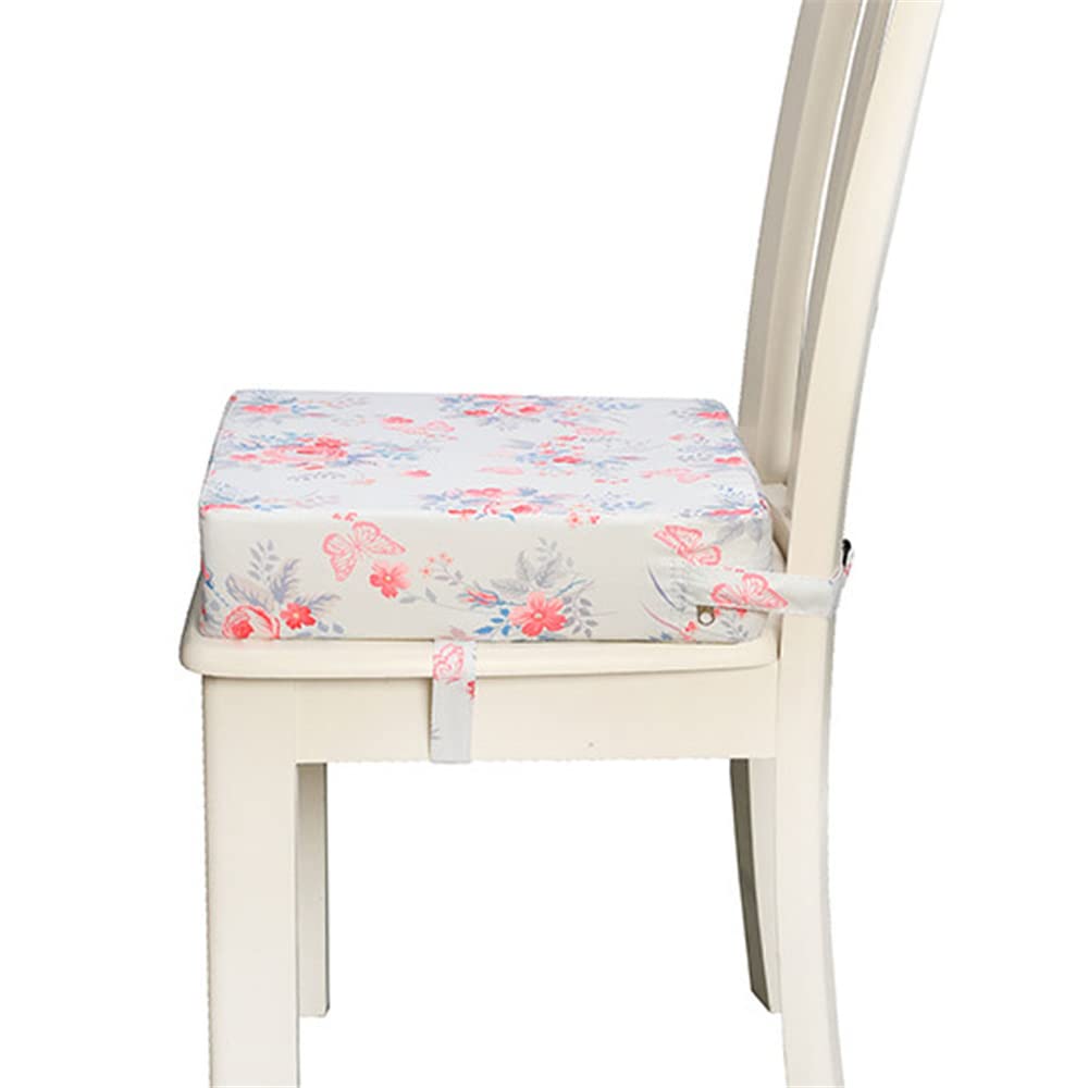 Cuscino Rialzo Per Sedia Bambini - Motivo Dinosauro Blu, Con Cinghie Di Sicurezza, 32x32x9 Cm, Lavabile - Foto 1