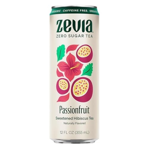Zevia Organic Sugar Free Iced Tea, Tea Refresher Variety Pack, 12 Ounce Cans (Pack of 12)