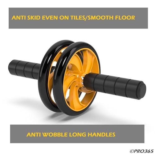 Image of PRO365 Tummy Twister & Ab Wheel Roller Combo for Home Gym Fitness | Waist Twister Disc with AB Roller Wheel & Knee Pad | Core Strength, Belly Fat Workout & Full Body Exercise Equipment