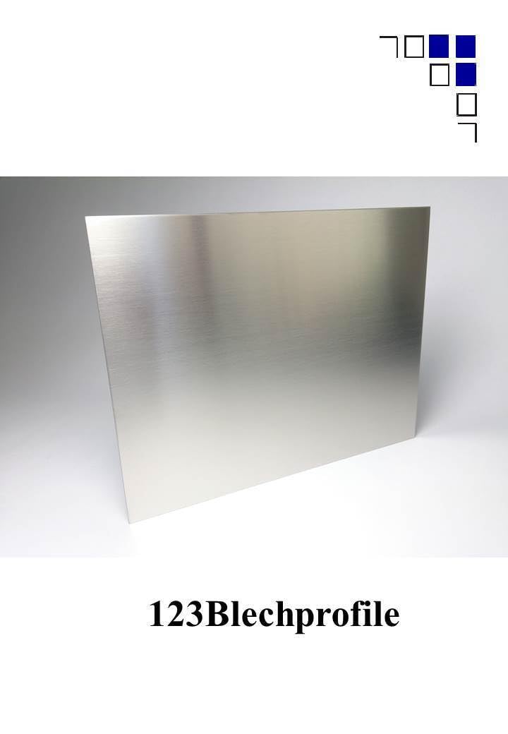 Fensterbank Tropfblech Edelstahl gebürstet Abschluss 5° 1mm VA T=50-400mm Länge 500mm, 750mm, 1000mm, 1500mm oder 2000mm (Tropfblech 1mm Edelstahl 2000mm, 15/40/90/25)