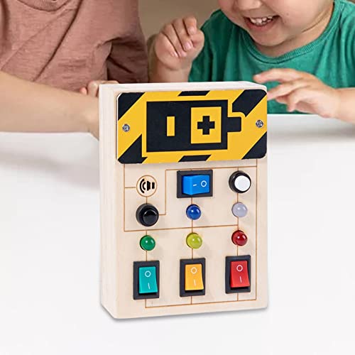 Tablero de Actividades con Interruptor LED Evita Llantos en el Coche de Forma Educativa 4