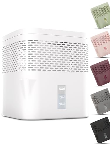 BonAura® Luftentfeuchter ohne Strom - Raumentfeuchter für Keller, Bad uvm. - 450g Luftenfeuchter Nachfüllpack inklusive - Entfeuchter und Luftentfeuchter Granulat im Set - Schutz vor Schimmel
