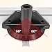 Miter Fence, Miter Gauge for Table Saw, Adjustable Angle Ruler Woodworking Tools Push Block, Angle Plate Ruler Replacement Table Jointers Band Saw Sled Router Table System, -60 To 60 Degrees