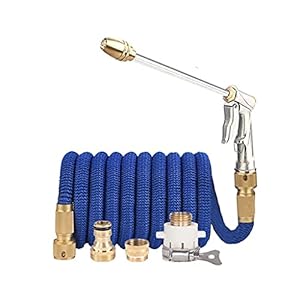 Release Uitbreidbare slangpijp hogedruk auto wassen slang verstelbare spray flexibele huis tuin gieter slang waterpistool (Size : 50FT)