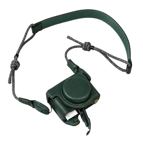 Funda de cuero para cámara Sony RX100 serie, color verde miniatura 1
