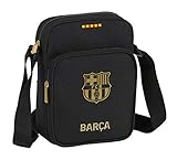 Cierre: cremallera Bandolera con Bolsillo Exterior de F.C. Barcelona 2ª Equip. 20/21 de Safta, Negro, 160x60x220mm