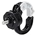 Gancio per borsetta, artiglio anteriore per scooter elettrico impermeabile con carico a mani libere da 12 kg per moto(Nero+bianco)