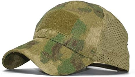 QOHNK Special Force Camo Mesh Cap Airsoft Hat para Hombres Tactical Contractor Army Baseball Caps Hat