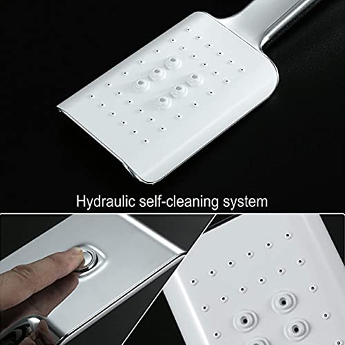Ducha manual ABS con sistema autolimpiante y manguera flexible miniatura 2