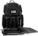 NiceAndGreat Tactical Lockable Range Backpack with 5 Pouches & Free USA Flag Patch Black
