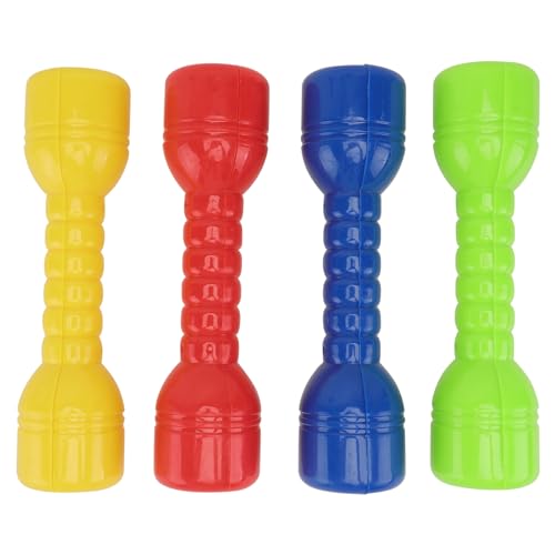 VICASKY 4pcs Plastic Weight Set Dumbbells Set - Plastic Hand Dumbbells Home Gym Exercise Barbell for Body Weights Exercise Hand Excercise Fitness Home Kindergarten Sporting