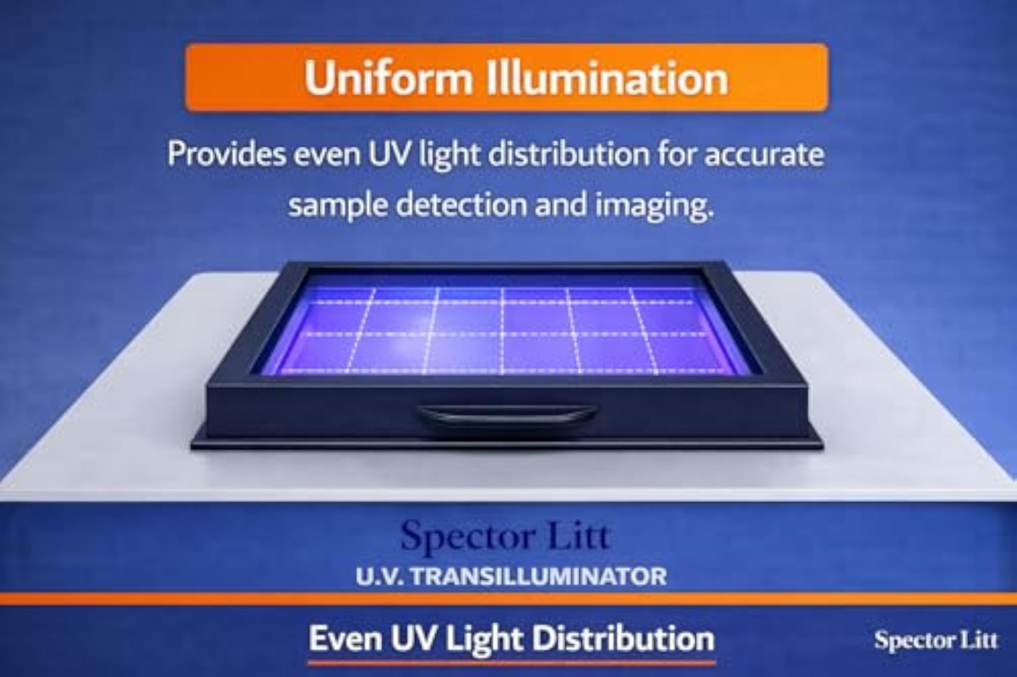 U.V. Transilluminator for DNA Visualization, Shortwave UV