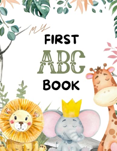 Image of My First ABC Book: Baby Shower Alphabet Book/ Baby Shower Nature Theme/ Baby Shower Activity Kit/ Baby Shower kit Safari/Baby Shower activities: Baby ... Shower Word Search Games/The Baby Shower/