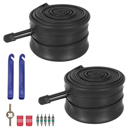 2 Stück Fahrradschlauch mit 32mm Schrader-Ventil, 16x1.75/2.125 Robuste...