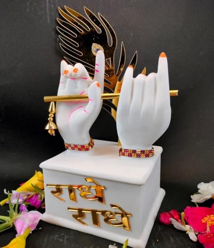 Image of ANI DIVINE Krishna Hand Big with Awesome Finishing and Colors Home Decor Office Table Temple Gift Diwali Awesome Finishing and Colors (11 * 11 * 20 CM)