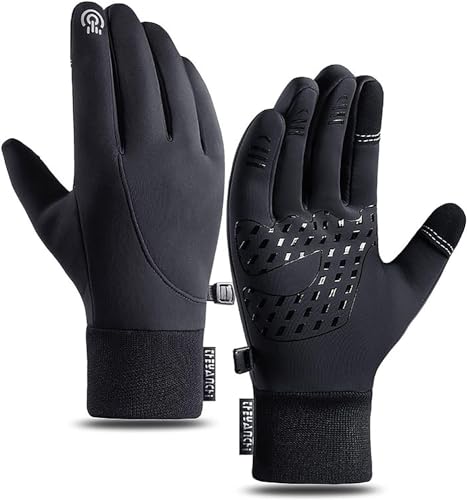 ARCTICZ - Luvas térmicas premium, Arcticz Waterproof Windproof Warm Touchscreen luvas homem mulher for ciclismo driving ski ao ar livre atividades (cor: Blcak, tamanho: L)