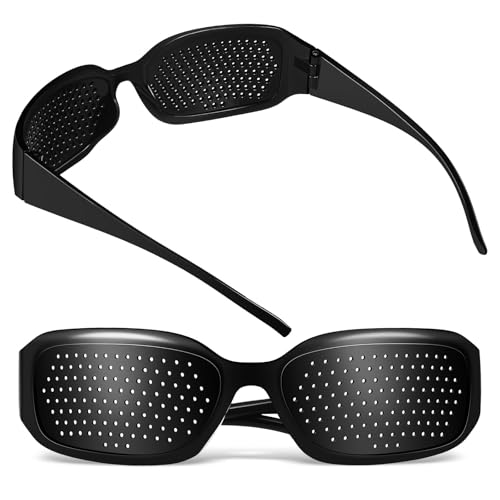KJHBV Gafas Estenopeicas Portátiles de PC para Corrección Visual y Alivio de Fatiga Ocular, Diseño y Compacto para Entrenamiento Ocular Diario