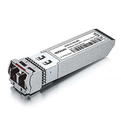 Image of 10Gtek 10GBase-LRM SFP+ Transceiver, MMF MultiMode LC Fiber Optic Module, up to 220m, for Cisco SFP-10G-LRM, Meraki MA-SFP-10GB-LRM, Ubiquiti UniFi, Mikrotik, Netgear, Supermicro, TP-Link and More