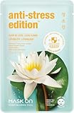 MASK ON Gesichtsmaske mit Lotusblume, anti-stress Tuchmaske - 1 Maske