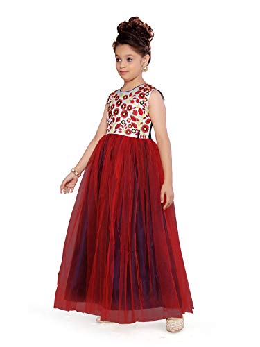 Image of Aarika Girl's Silk Lehenga Choli Set