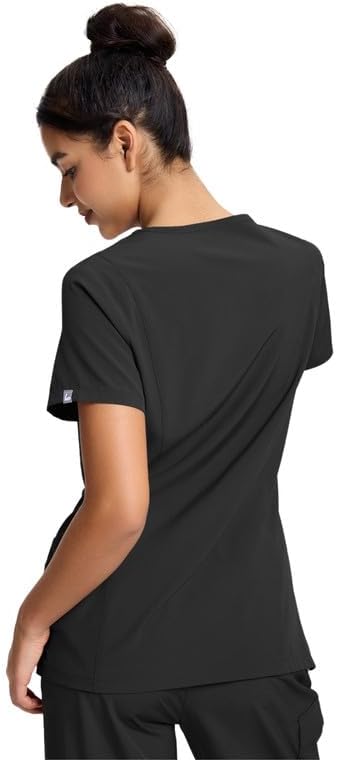Scrubs Top for Women, Moisture-Wicking Stretch Scrub Shirts with 5 Pockets - Image 6