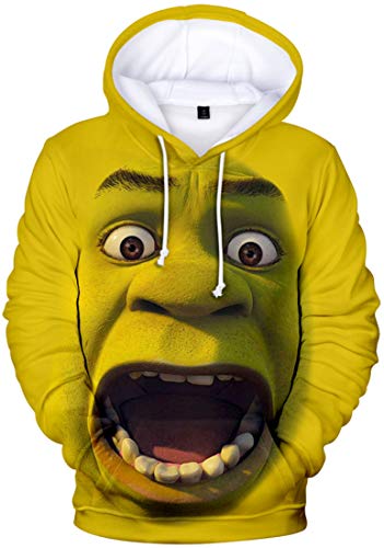 FLYCHEN Felpa con Cappuccio 3D Stampato Colori