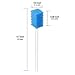 Disposable Oral Care Swabs Tooth Cleaning Mouth Swabs (50 Blue)