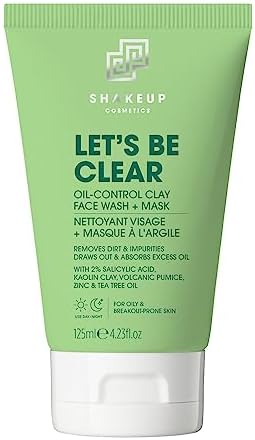 Shakeup – 2-in-1 Mens Face Wash + Clay Mask, Oil
